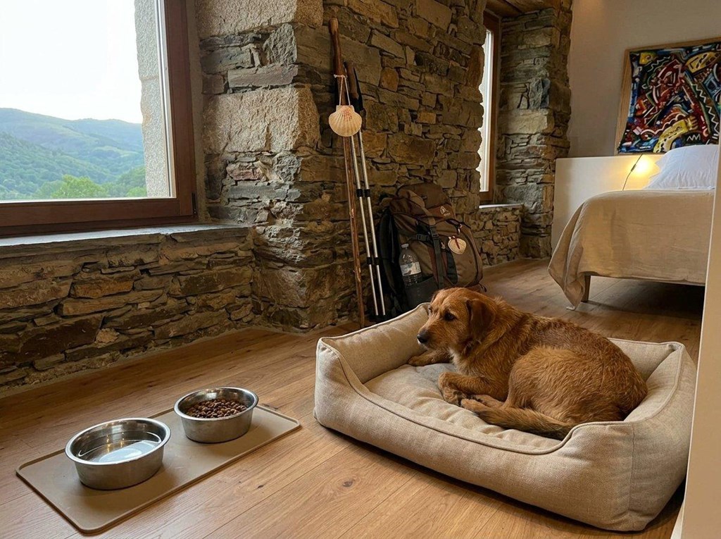 Foto 1 Descansa junto a tu perro: alojamiento en el Camino de Invierno de Ourense