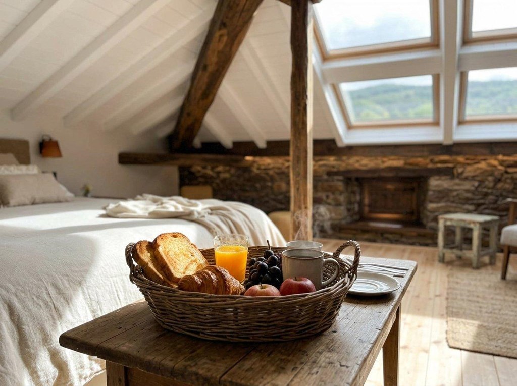 Foto 1 Despierta con desayuno en cesta: alojamiento para parejas en Ourense